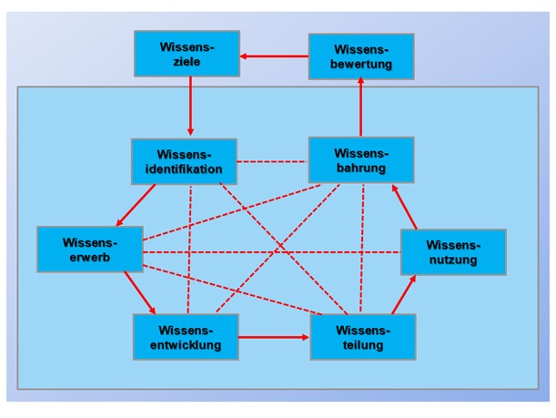 Bild 4: Kernprozesse des Wissensmanagements nach Probst