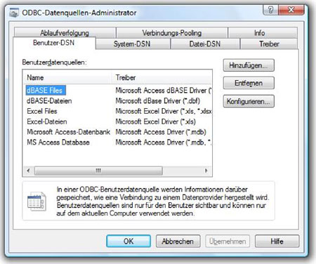 pilote odbc excel 2007