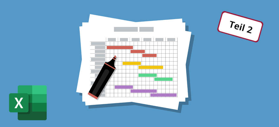  Excel – dynamische Projektübersicht mit Gantt-Diagrammen erstellen